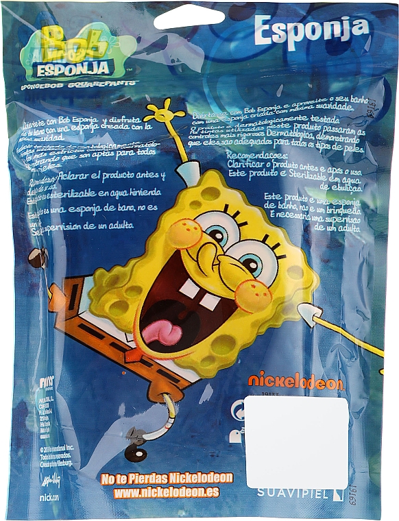 Kinder-Badeschwamm SpongeBob Patrick - Suavipiel Sponge Bob Bath Sponge — Bild N3
