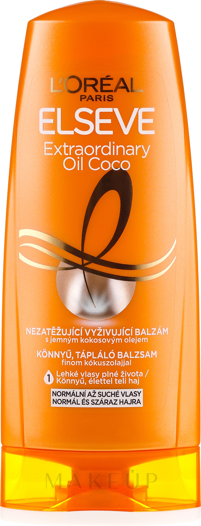 Nährende Haarspülung mit Kokosnussöl für normales und trockenes Haar - L'Oreal Paris Elseve Extraordinary Oil Coconut Conditioner — Bild 200 ml