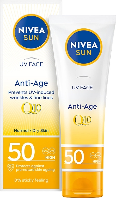 Sonnenschutzcreme für Gesicht SPF 50 - NIVEA Sun UV Face Q10 Anti-Age & Anti-Pigments