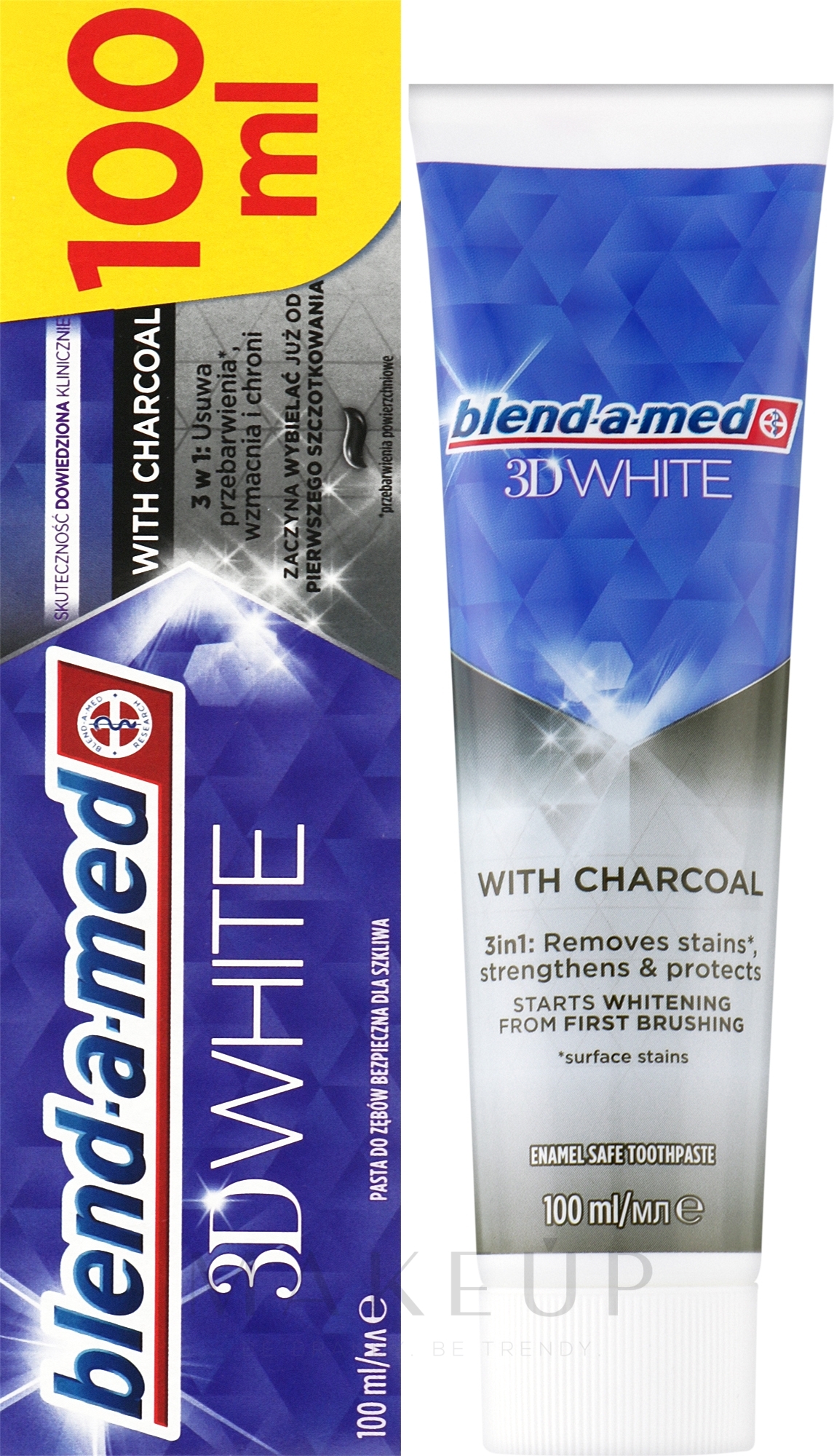 Zahnpasta mit Aktivkohle - Blend-a-med 3D White — Bild 100 ml