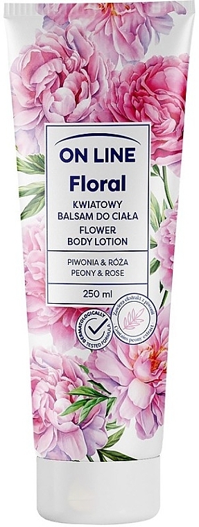 Körperlotion - On Line Flower Body Lotion Peony & Rose — Bild N1