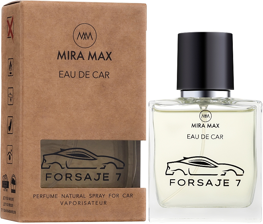 Autolufterfrischer - Mira Max Eau De Car Forsaje 7 Perfume Natural Spray For Car Vaporisateur — Bild N1