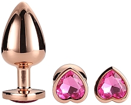 Düfte, Parfümerie und Kosmetik Analplugs in Herzform 3 St. - Dream Toys Gleaming Love Rose Gold Plug Set