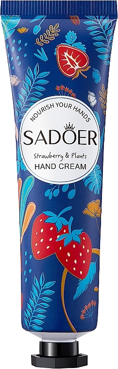 Handcreme mit Pflanzenextrakt und Erdbeeren - Sadoer Nourish Your Hands Strawberry & Plants Hand Cream — Bild N2