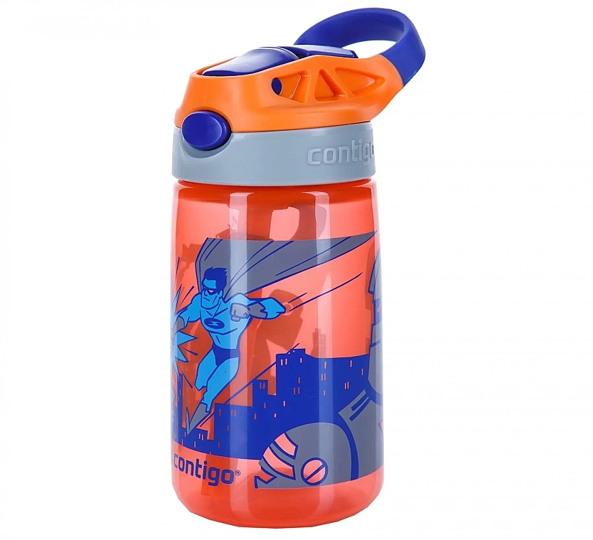 Babywasserflasche 414 ml - Contigo Gizmo Flip Nectarine Superhero — Bild N1