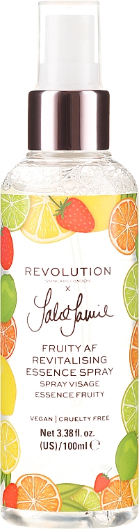 Pflegendes Gesichtsspray mit Goji-Beeren- und Zitrusfruchtextrakt - Makeup Revolution Jake Jamie Fruity AF Essence Spray — Bild N1