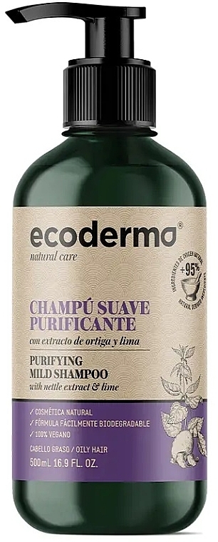 Reinigendes mildes Shampoo - Ecoderma Purifying Mild Shampoo — Bild N1