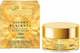 Anti-Aging-Gesichtscreme mit Kollagen und Präbiotika 50+ - Bielenda Golden Placenta Collagen Reconstructor — Bild N1