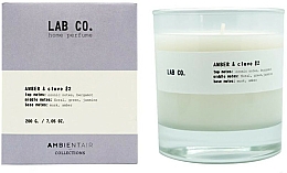 Düfte, Parfümerie und Kosmetik Duftkerze im Glas Amber & Clove - Ambientair Lab Co. Amber & Clove