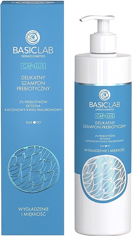 Sanftes Shampoo mit Präbiotika - BasicLab Dermocosmetics Capillus  — Bild N1