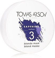 Maske für helles, coloriertes und gesträhntes Haar - Tomas Arsov Sapphire Blonde Mask — Bild N1