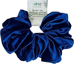 Düfte, Parfümerie und Kosmetik Haargummi aus Cord blau - Yeye Velvet XXL 