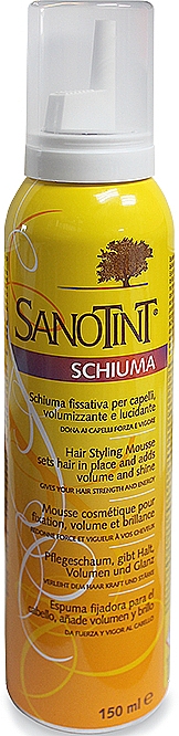 Pflegender Haarschaum für mehr Volumen und Glanz - Sanotint Hair Styling Mousse — Bild N1