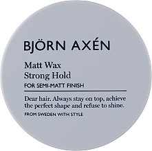 Mattes Haarwachs - BjOrn AxEn Matt Wax Strong Hold — Bild N1