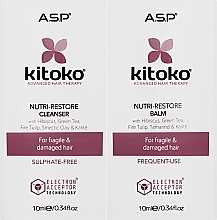 Düfte, Parfümerie und Kosmetik Set - Affinage Kitoko Nutri-Restore Cleanser & Balm Sachet Duo (h/sham/10ml + h/balm10ml)