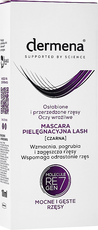 Stärkende Wimperntusche - Dermena Lash Care Mascara — Bild N2
