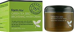 Aufhellende Creme mit grünem Tee - FarmStay Green Tea Seed Whitening Water Cream — Bild N2