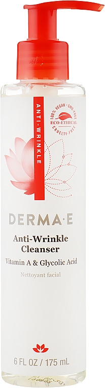 Gesichtsreinigung mit Vitamin A und Glykolsäure - Derma E Anti-Wrinkle Cleanser — Bild N1