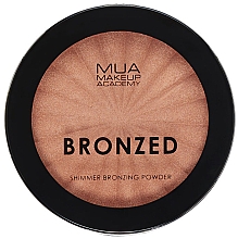 Düfte, Parfümerie und Kosmetik Bronze-Puder mit Schimmer - MUA Bronzed Shimmer Bronzing Powder Solar Shimmer