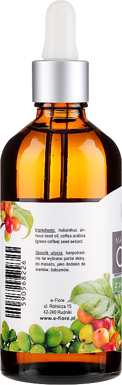 Anti-Cellulite Körperöl mit grünem Kaffee - E-Flore Natural Oil — Foto N2