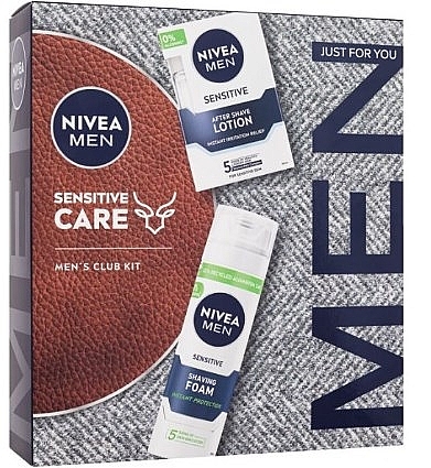 Set - NIVEA Men Sensitive Care (foam/200ml + lot/100ml) — Bild N1