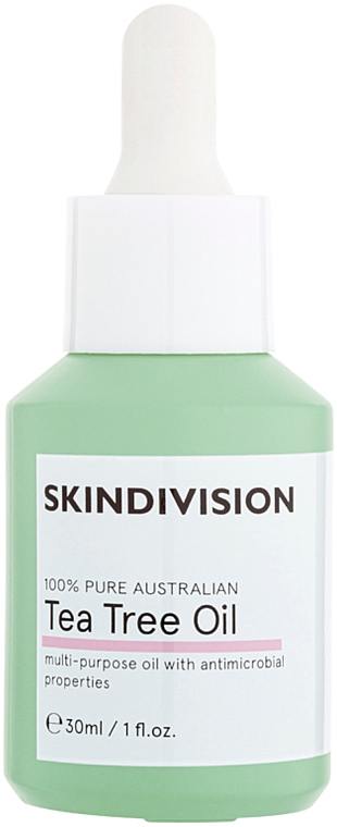 100% Teebaumöl mit antimikrobiellen Eigenschaften - SkinDivision 100% Pure Tea Tree Oil — Bild N1