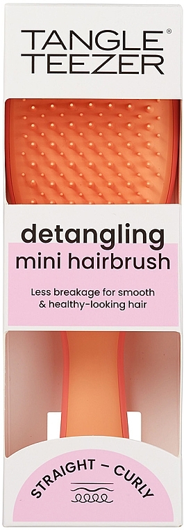 Haarbürste - Tangle Teezer The Ultimate Detangler Mini Salmon Pink & Apricot  — Bild N3