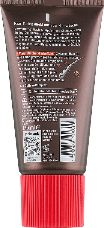 Conditioner mit magnetischem-Farbeffekt - Alpecin Tuning Coffein Conditioner Braun — Bild N2