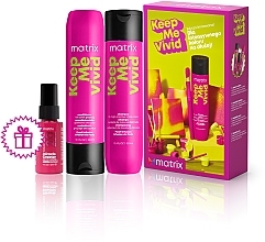 Düfte, Parfümerie und Kosmetik Haarpflegeset - Matrix Keep Me Vivid (Shampoo 300ml + Conditioner 300ml + Haarspray 30ml) 