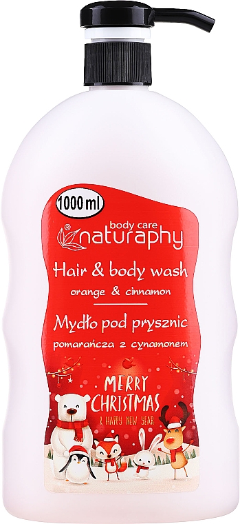 2in1 Shampoo und Duschgel mit Orange und Zimt - Naturaphy Orange & Cinnamon Hair & Body Wash — Bild N3