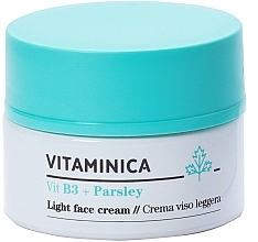 GESCHENK! Leichte Gesichtscreme - Bioearth Vitaminica Vit B3 + Parsley Light Face Cream (Probe)  — Bild N1