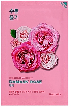 Düfte, Parfümerie und Kosmetik Feuchtigkeitsspendende und aufhellende Gesichtsmaske mit Damaszener Rose - Holika Holika Pure Essence Mask Sheet Damask Rose