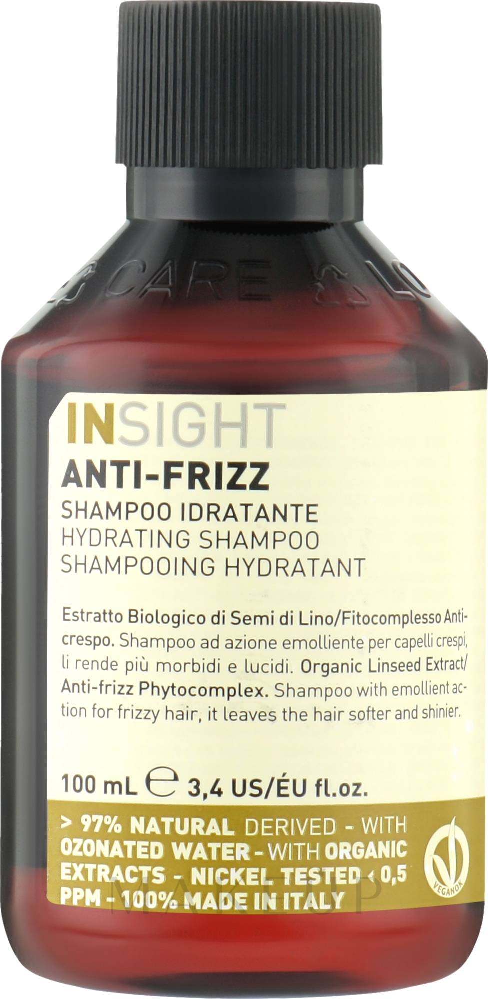 Feuchtigkeitsspendendes Haarshampoo - Insight Anti-Frizz Hair Hydrating Shampoo — Bild 100 ml