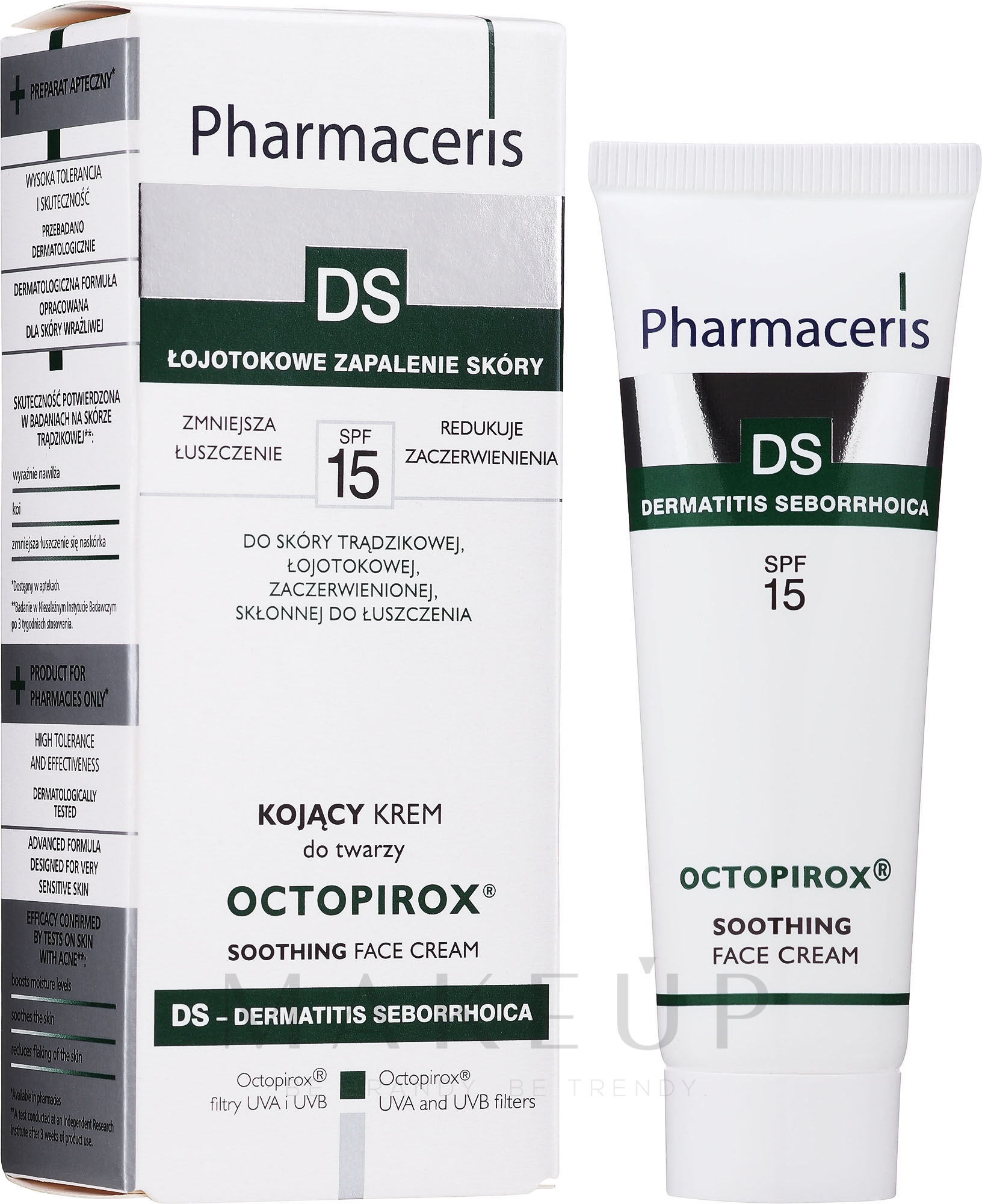 Beruhigende Gesichtscreme gegen gereizte Haut - Pharmaceris T Octopirox Soothing Cream — Foto 30 ml