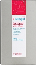 Thermischer Glättungskomplex für poröses Haar - Lakme K.Straight Ionic Straightening System for Sensitive Hair 1 — Bild N1