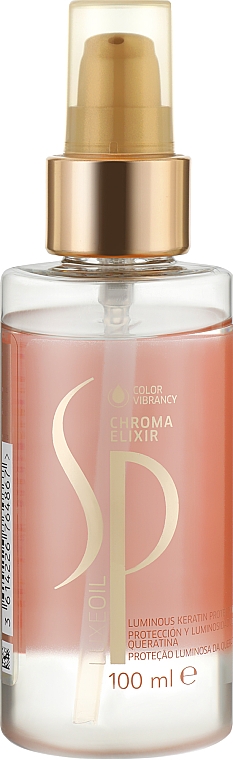 Haaröl mit Keratinschutz für coloriertes Haar - Wella SP Luxe Oil Chroma Elixir — Bild N1