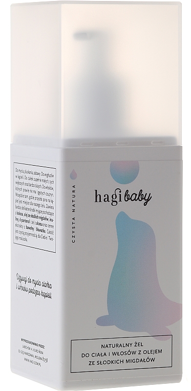 Natürliches Duschgel und Shampoo mit süßem Mandelöl für Babys - Hagi Baby Shower Gel