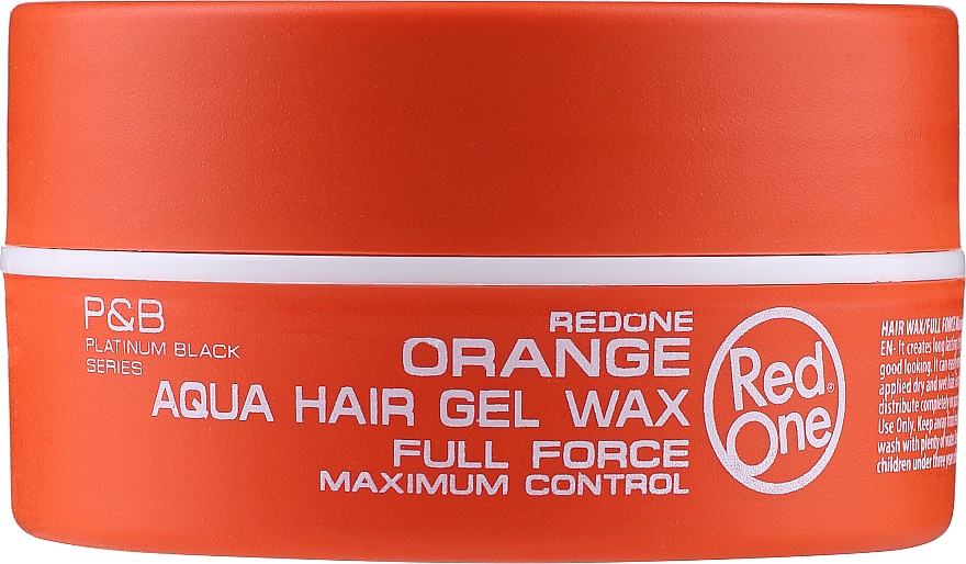 Haarwachs auf Wasserbasis - RedOne Aqua Hair Gel Wax Full Force Orange — Bild N1