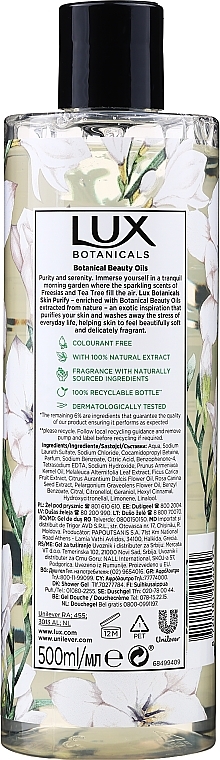 Duschgel Freesia & Tea Tree Oil - Lux Botanicals Freesia & Tea Tree Oil Daily Shower Gel — Bild N2