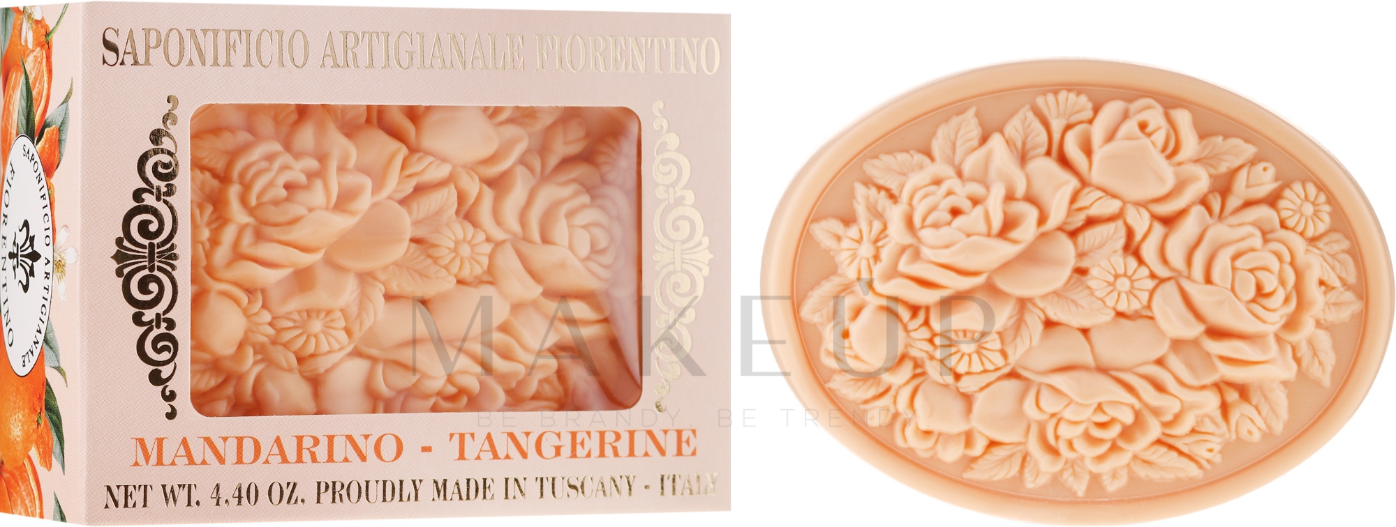 Naturseife mit Mandarinenduft - Saponificio Artigianale Fiorentino Botticelli Mandarin Soap — Bild 125 g