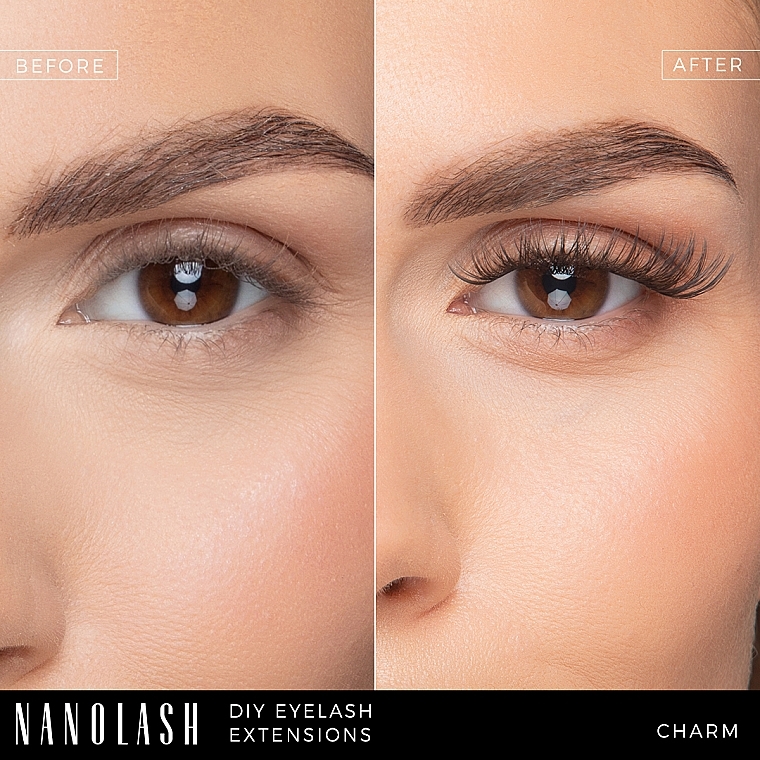 Künstliche Wimpern - Nanolash Diy Eyelash Extensions Charm — Bild N8