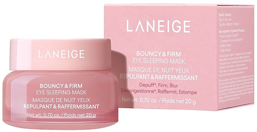 Straffende Nachtmaske für die Augenpartie  - Laneige Bouncy & Firm Eye Sleeping Mask	 — Bild N2