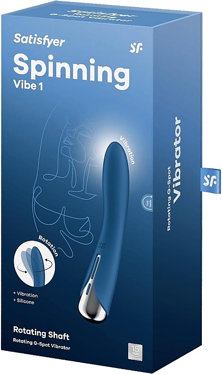 Vibrator zur G-Punkt-Stimulation blau - Satisfyer Spinning Vibe 1 Blue — Bild N1