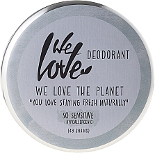Düfte, Parfümerie und Kosmetik Natürliche Deo-Creme für empfindliche Haut - We Love The Planet Deodorant So Sensitive