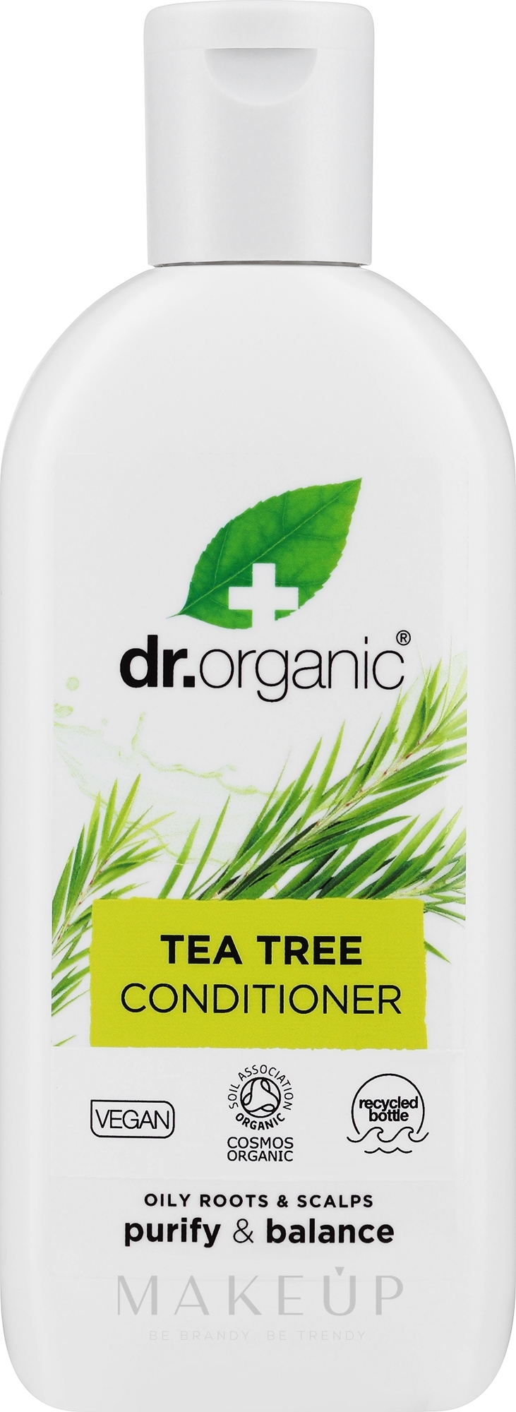 Revitalisierende und feuchtigkeitsspendende Haarspülung mit Teebaumextrakt - Dr. Organic Tea Tree Conditioner — Bild 265 ml