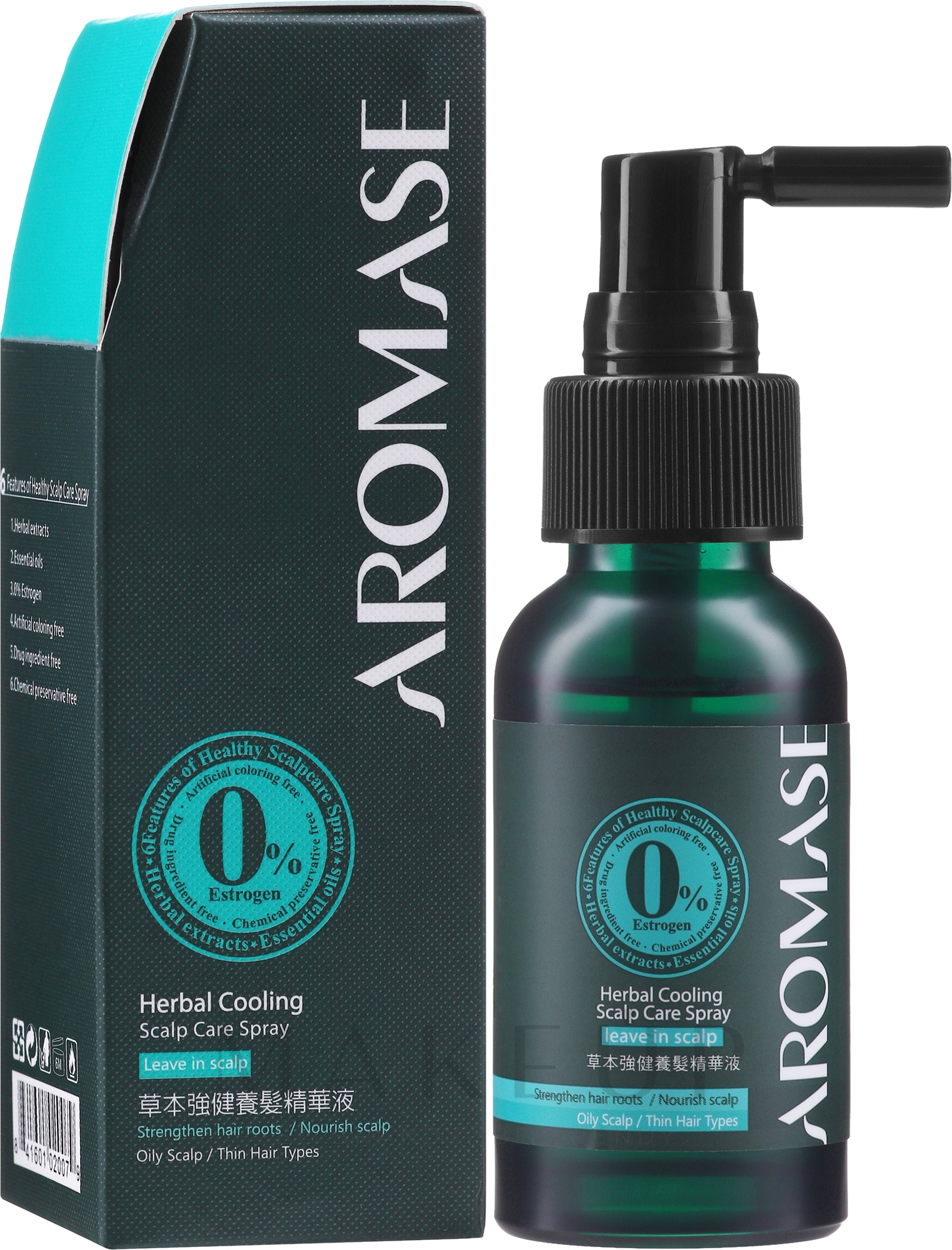 Kühlendes und beruhigendes Kopfhautspray mit Kräuterextrakten - Herbal Cooling Scalp Care Spray — Bild 40 ml