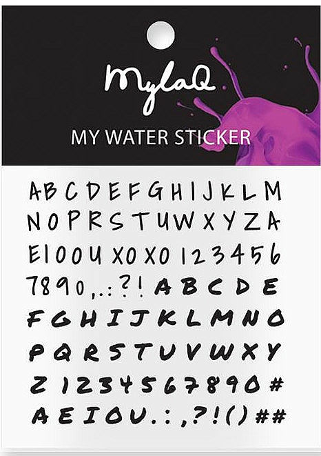 Nagelaufkleber Alphabet - MylaQ My Alphabet Sticker — Bild N1