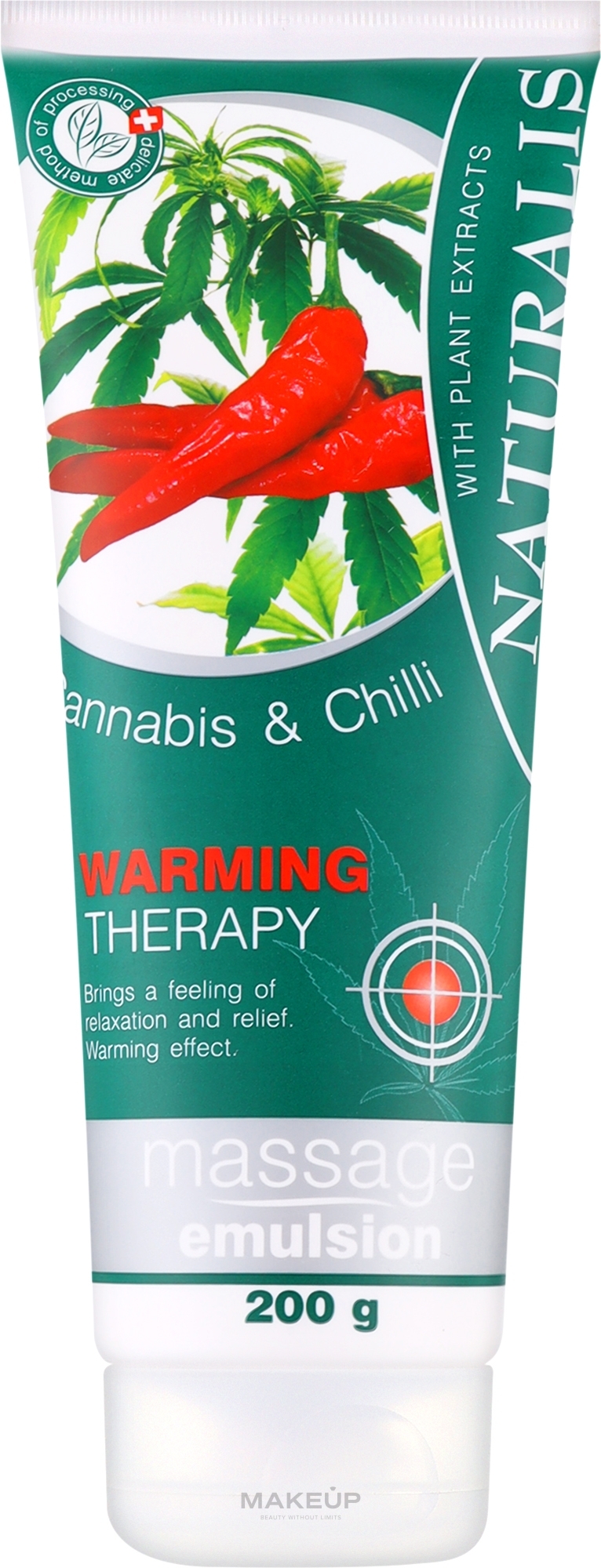 Massageemulsion - Naturalis Cannabis & Chilli Massage Emulsion — Bild 200 g