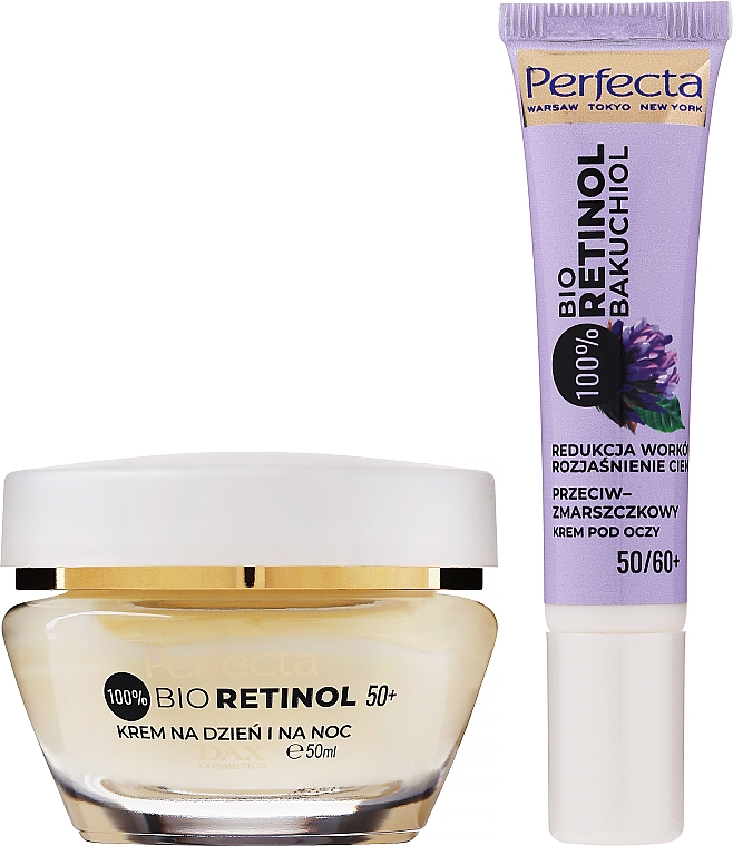 Gesichtspflegeset - Perfecta Bio Retinol (Augencreme 15ml + Gesichtscreme 50ml) — Bild N2