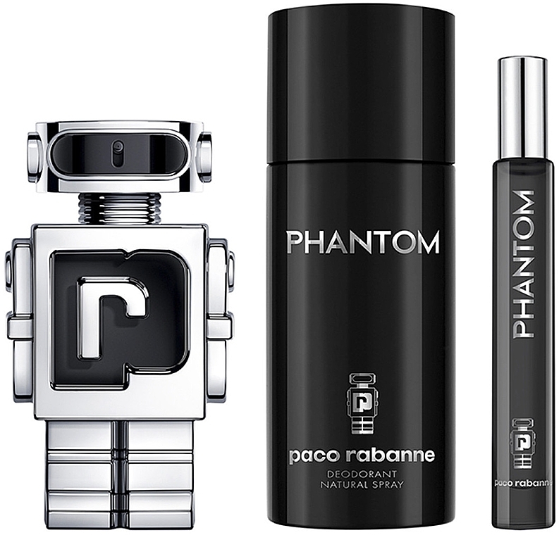 Paco Rabanne Phantom - Duftset (Eau de Toilette 50ml + Eau de Toilette 10ml + Deospray 150ml)  — Bild N2